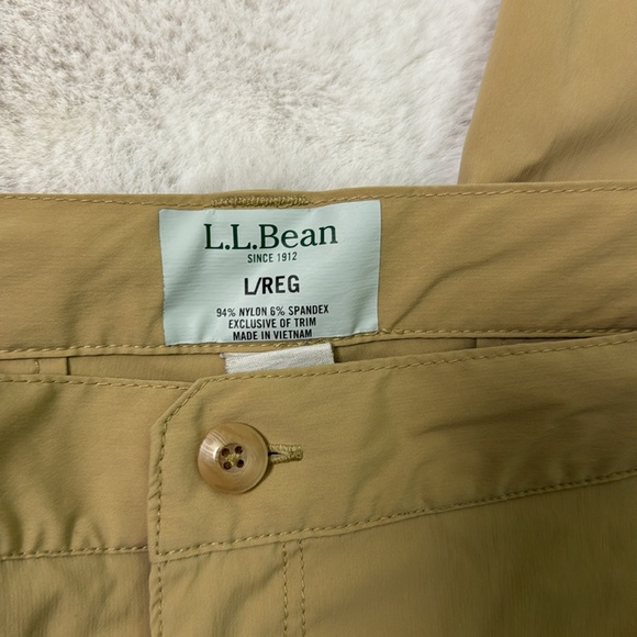 L.L.Bean tan capris, large - Picture 2 of 4